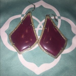 Kendra Scott jade Alexandra maroon